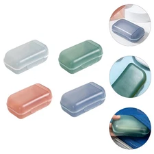 4Pcs Portable Plastic Outdoor Travel Soap Box Soap Bar Holder Container Case
