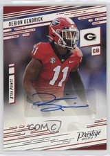 2022 Panini Chronicles Draft Picks Derion Kendrick #PX-DKE Auto 0h1