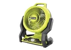 New Ryobi PCL811B ONE+ 18V Cordless Hybrid WHISPER SERIES 7-1/2" Fan