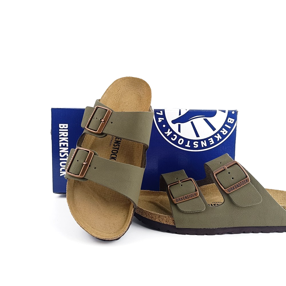 Birkenstock Arizona Birko-Flor® Stone Sandals Suede Leather Shoes Size EU 37-45