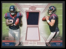 Jadeveon Clowney Tom Savage 2014 Topps Prime #DCR-CS Dual Relics Copper #/25