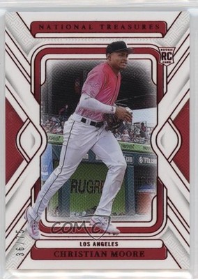 2025 Panini National Treasures Red /75 Christian Moore #61 4k8