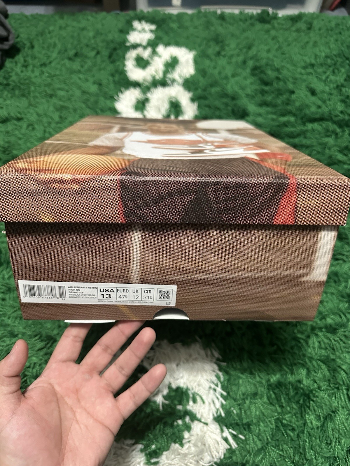 Air Jordan 1 Retro High OG Black Toe Size 13 DZ5485106 thumbnail 8
