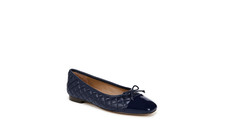 Sam Edelman Women's Marilyn Square Toe Brown Quilted Ballet Flats