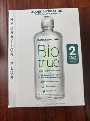 Biotrue Hydration plus Multi-purpose Contact Lens Solution,2 x 10oz  