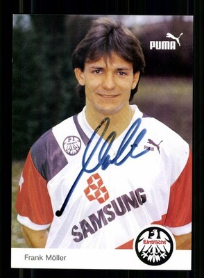 Frank Möller Autogrammkarte Eintracht Frankfurt 1991-92 Original Signiert