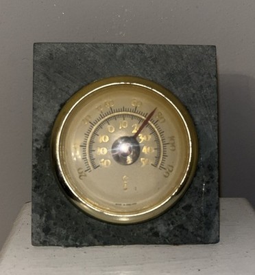 VINTAGE GRANIT STEIN THERMOMETER CELSIUS & FAHRENHEIT ANZEIGE
