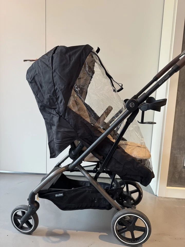 Cybex Eezy S Twist+2 Buggy. Almond Beige. Guter Zustand. Inkl. Regenverdeck - Bild 4 von 4