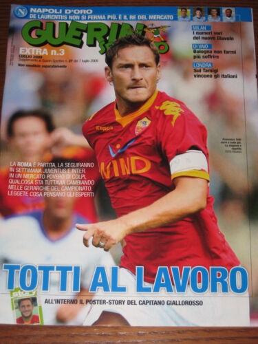 GUERIN SPORTIVO 2009/27=POSTER STORY + COVER FRANCESCO TOTTI ROME=BARI=GALLIPOLI - Picture 1 of 1