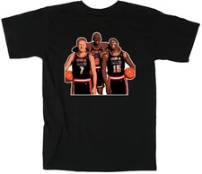 "USA DREAM TEAM" MICHAEL JORDAN MAGIC JOHNSON LARRY BIRD Jersey T-shirt Shirt