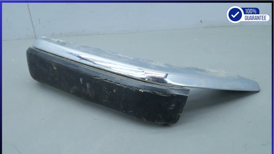 1989-1996 JAGUAR XJS 3Series Front Right Side Bumper Molding Chrome OEM BEC26638 - Image 3 of 4
