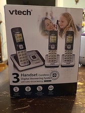 Vtech Cordless Phone Answering System CallerID/Call Waiting 3-Handset NOT TESTED