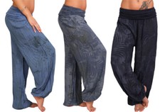 Hose Ali Baba Harem Aladin Sommer Strand Blume Haremshose Pumphose Pluder Urlaub