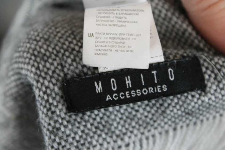 Lote de 3 Chal Bufanda Reversible Espiga/Rayas Sala Club, Módena, Mohito Foto 2 de 4