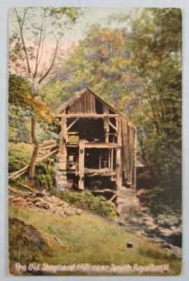 The Old Shephard Mill Near South Royalston, VT Vermont Postcard (#F642)
