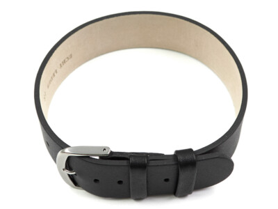 Durchzugsband feste Stege Leder schwarz 6mm 8mm 10mm 12mm 14mm 16mm 18mm 20mm