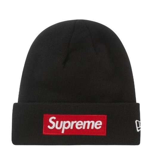 SUPREME FW'22 New Era Box Logo Beanie Black | eBay