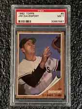 1962 Topps Baseball #9 Jim Davenport PSA 7