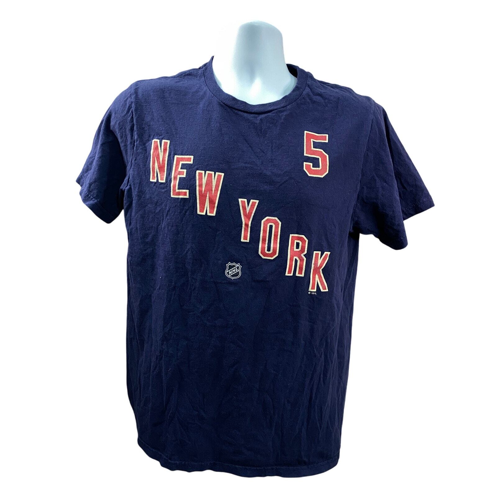 Dan Girardi New York Rangers Hockey Reebok Men’s Blue Shirt M
