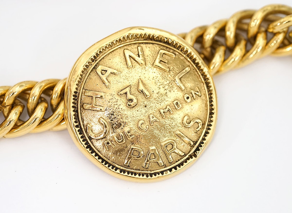 CHANEL 31 RUE CAMBON PARIS Coin Choker Necklace 16 CHANEL 31 RUE CAMBON PARIS Coin Choker Necklace 16