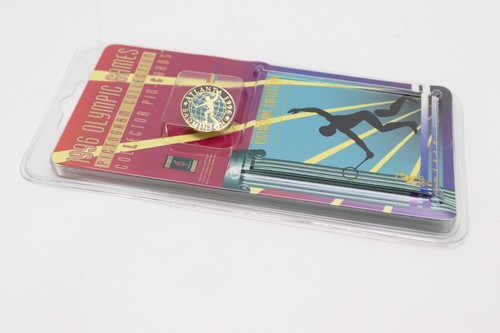 1996 Olympic Games Pictogram Collection Pins on Card Sealed Badminton - Picture 5 of 6