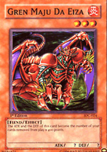Yugioh! LP Gren Maju Da Eiza - IOC-024 - Common - Unlimited Edition Lightly  Play