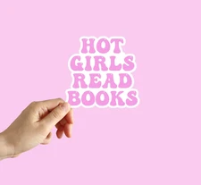 Hot Girls Read Books Sticker Book Lover Water Bottle Laptop Car Notebook Sticker