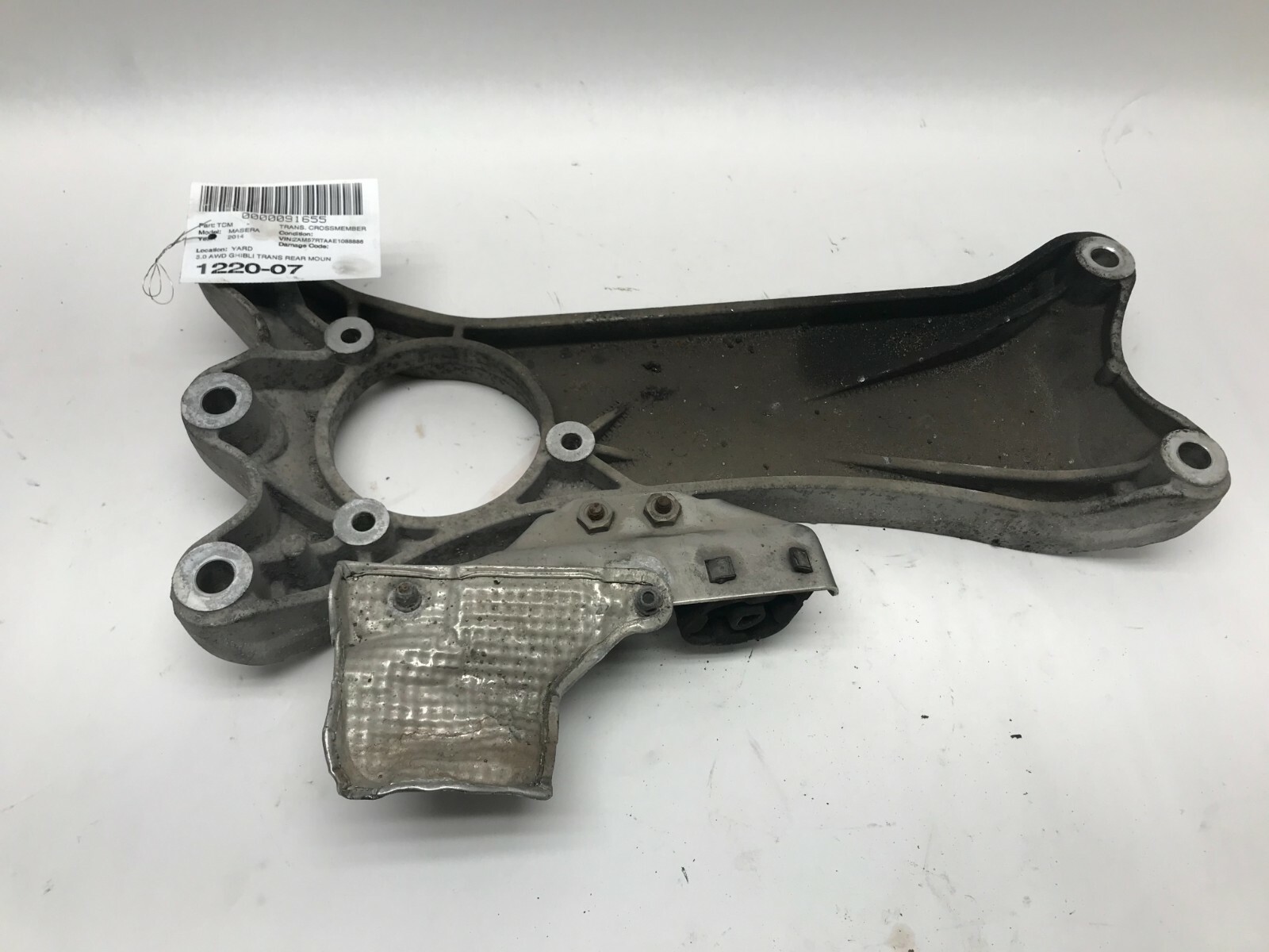 14-17 MASERATI GHIBLI 3.0L AWD TRANSMISSION MOUNT CROSSMEMBER OEM