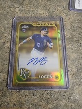 2024 Topps Gilded Collection Nick Loftin On-Card RC Auto /99 SP Royals #CGA-NL