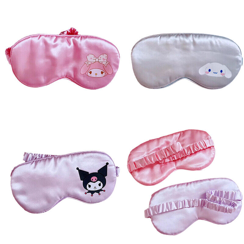 Sanrio estilo japonês cinnamoroll dormir blindfold macio pelúcia máscaras  de olho bonito anime kuromi capa de olho máscara de pelúcia eyepatch  melodia - AliExpress