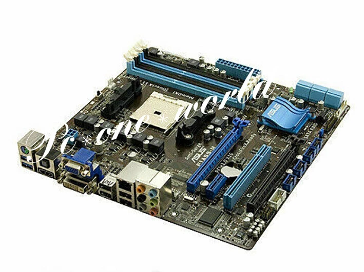 Asus F1A55-M Motherboard AMD A55 Socket FM1 DDR3 DIMM USB2.0 DVI VGA Micro ATX - Image 2 of 3