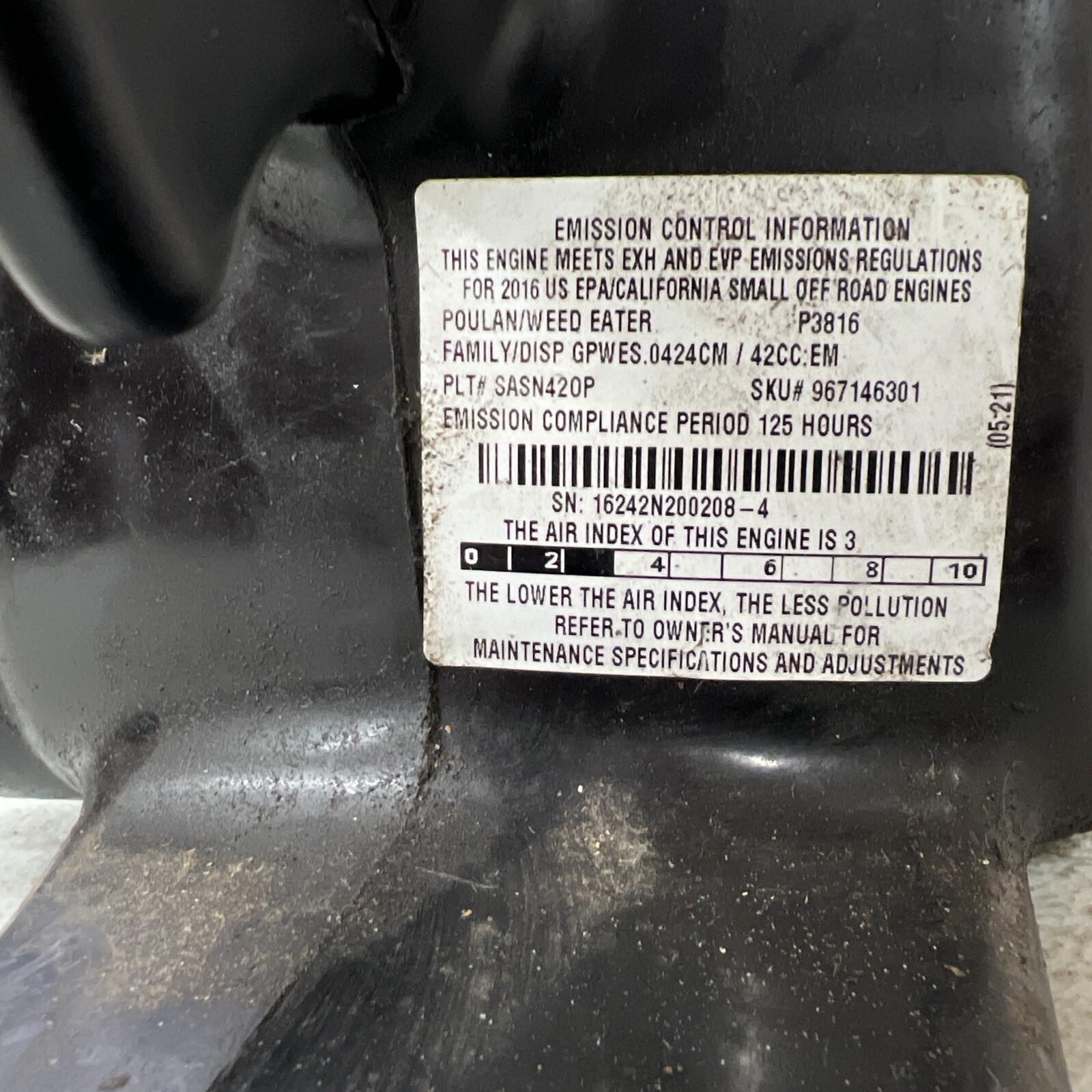 Vintage POULAN P3816 Chainsaw Chain Saw Starts And Runs eBay