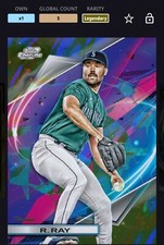 Topps Bunt Digital 2022 Cosmic Chrome Black Base Robbie Ray 10cc Legendary