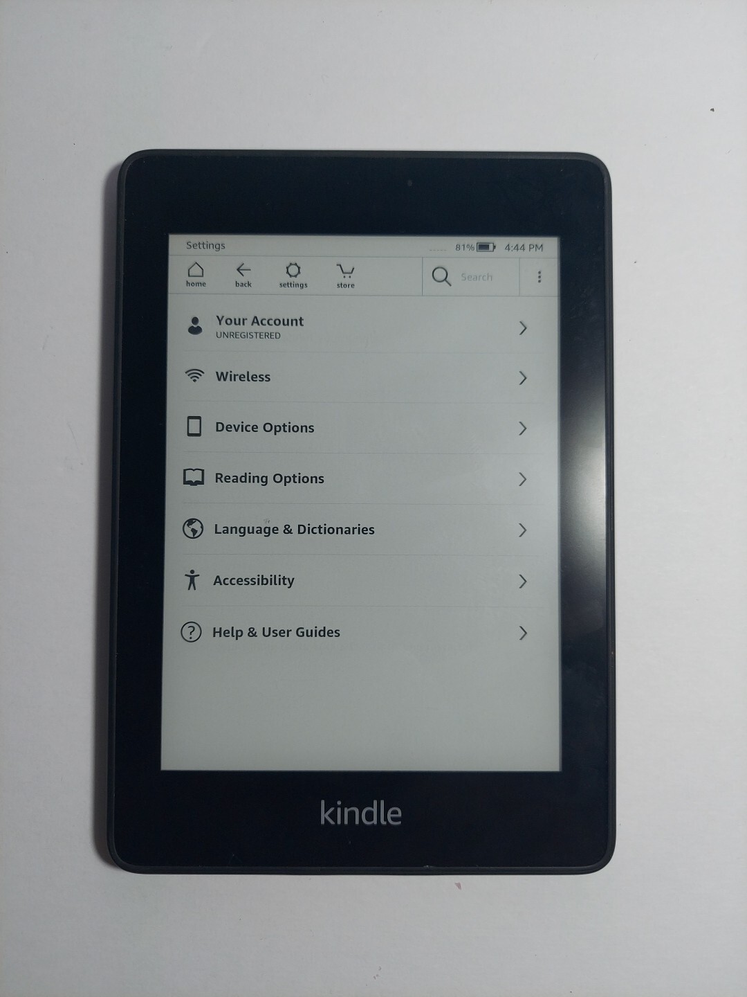 Amazon Kindle Paperwhite 10th Generation PQ94WIF WiFi Black 8gb