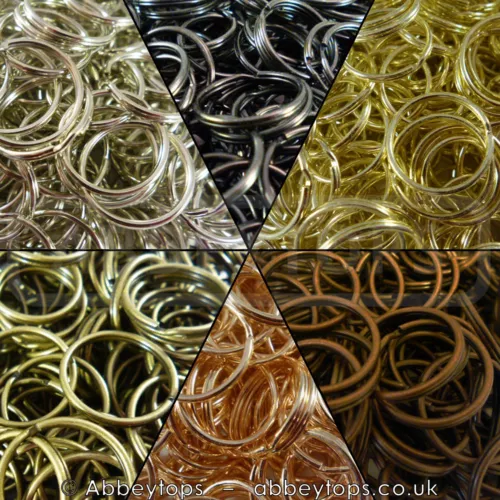 Split Rings 10mm 15mm 20mm 25mm 30mm Keyring Hook Loop Leather Craft