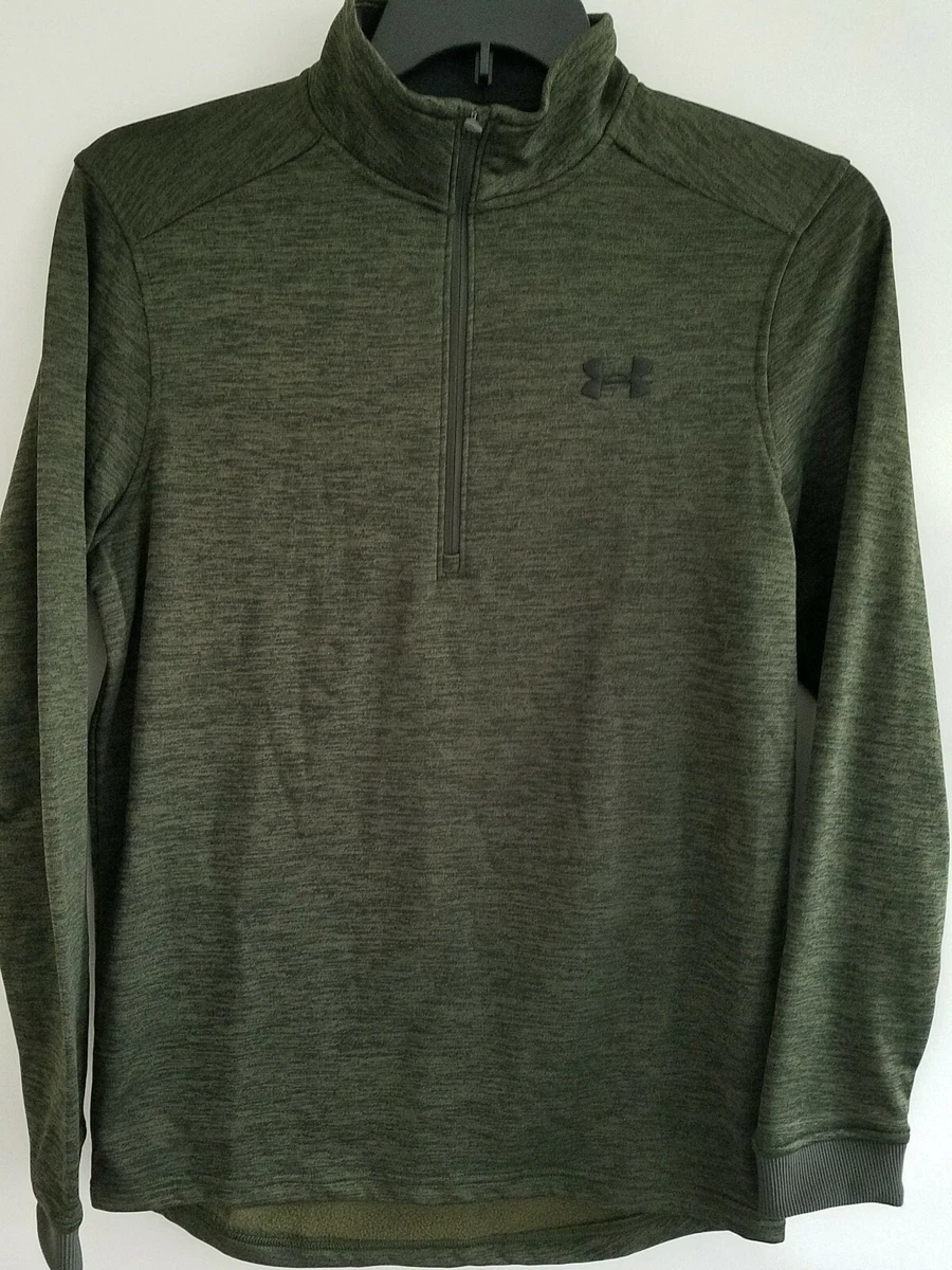 Green under armour quarter zip sale
