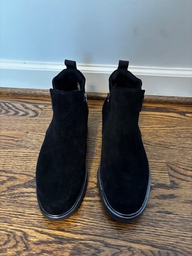 MUNRO Rourke Women's Suede Boots, 2 Zippers, Shock Absorbing Heel Size 9.5