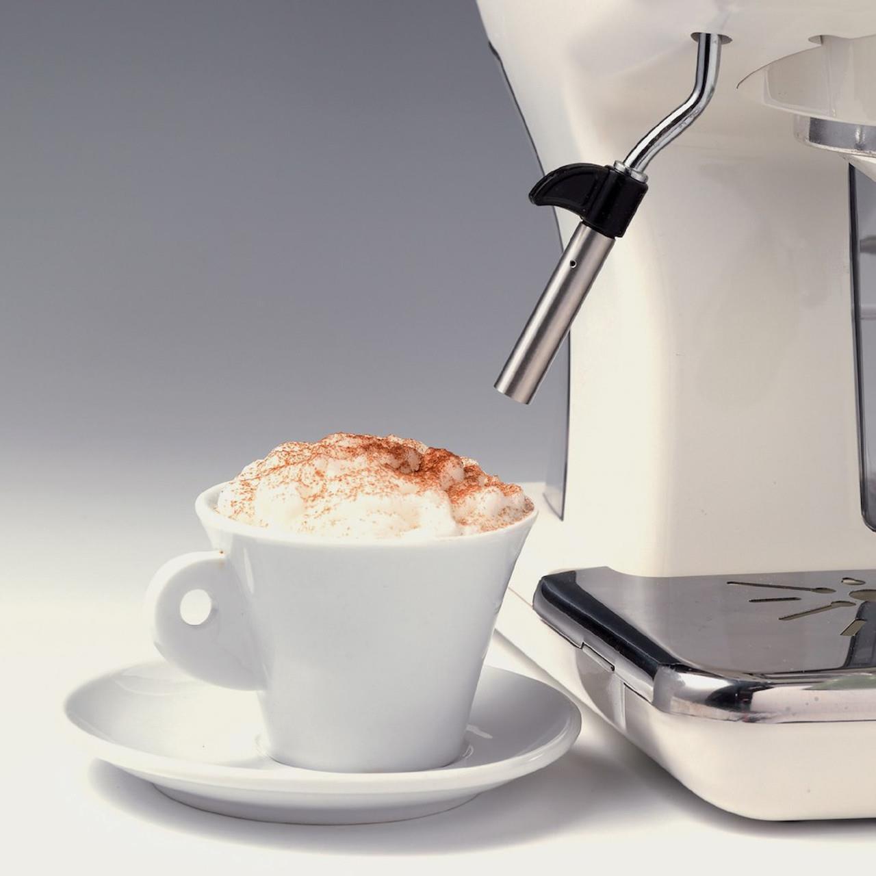 ARIETE Retro Espresso Coffee Machine with Milk Frother, Vintage Cream - Picture 5 of 6