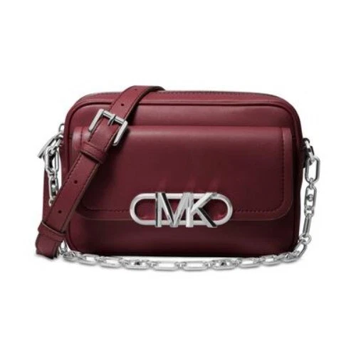 Borsa a tracolla Michael Michael Kors in pelle Parker catena Swag fotocamera Merlot