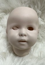 SFBJ 247 Paris Doll Head Reproduction Unpainted DIY Baby Crafting Making Bisque