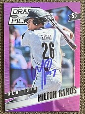 2014 Panini Prizm Perennial Draft Picks - #21 Milton Ramos Pink /149 Auto NYM