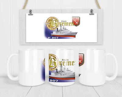 F207 Fregatte BREMEN edel - Keramiktasse - German Navy
