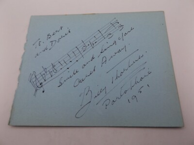 HANDSIGNIERTE 5'' x 4'' AUTOGRAMM BUCHSEITE - BILLY THORBURN & JACK GRIEVE