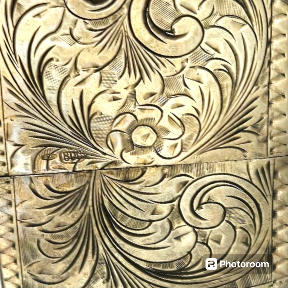 Antiguo encendedor de plata 800 grabado zippo insertar encendedor  Foto 3 de 4