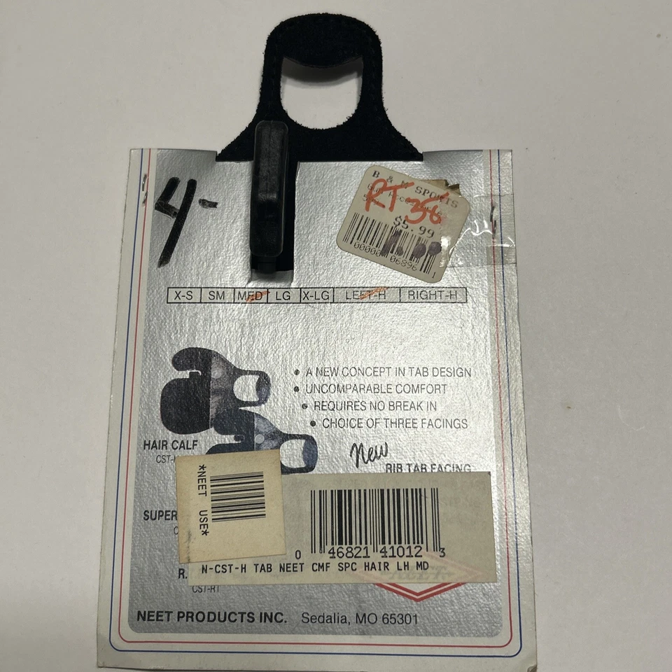 Bow-Finger Shooting Tab For Bow An Arrow Left Hand Size Med /Calfhair - Image 3 of 4