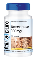 Nattokinase 100Mg - 180 Tabletten - Hochdosiert - Vegan | Fair & Pure