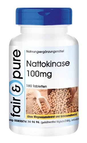 Nattokinase 100mg - 180 Tabletten - hochdosiert - vegan | fair & pure