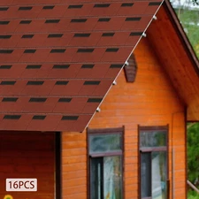 16x Roofing Shingles Asphalt Shingles Roof Tile Sheds 100*33.3cm/39.37*13.11in