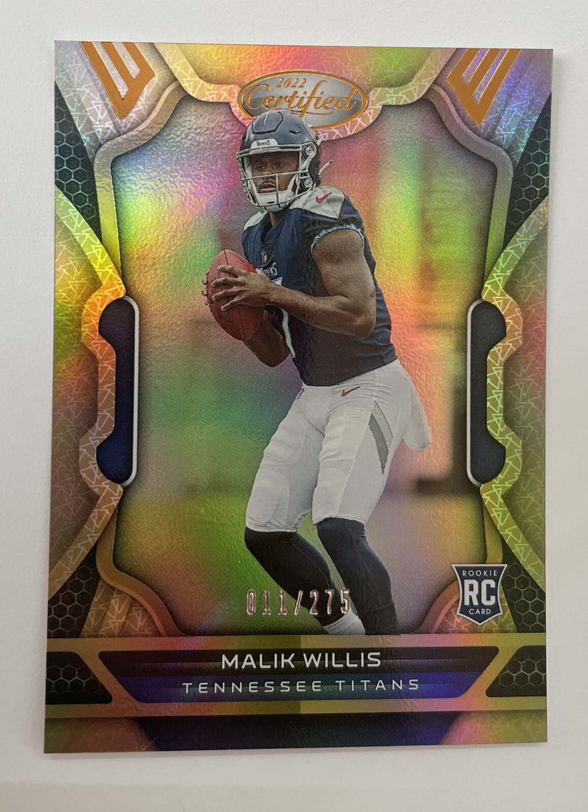 2022 Panini Certified Malik Willis Bronze Parallel Rookie #/275 RC 🔥 Titans
