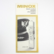 Minox - World's Smallest Precision Ultra-Miniature Cameras. - Brochure Pamphlet